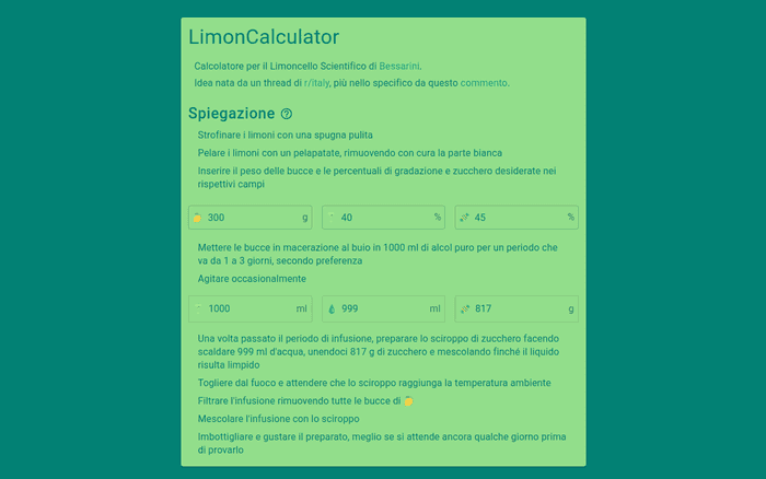 LimonCalculator